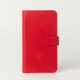 画像: LG URBANO V01 L-03K ケース 保護フィルム 付き au L-03K カバー カード収納 手帳 手帳型 L-03K 携帯ケース 携帯カバー おしゃれ デコ 耐衝撃 可愛い 合成レザー スマホケース L-03K COLORFUL(Red)